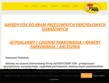 Tablet Screenshot of foxalarm.pl